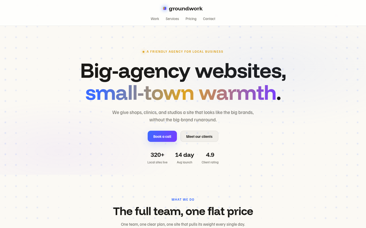 Groundwork Agency showroom mold